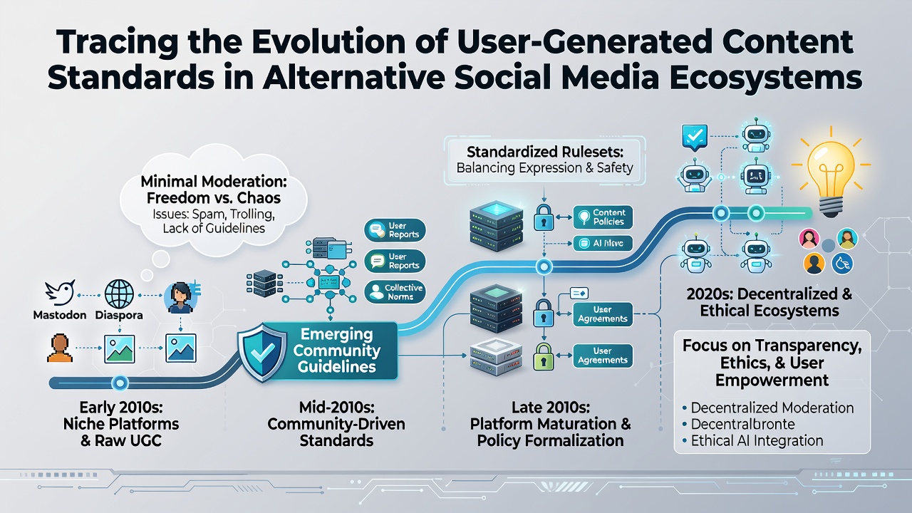 Tracing the Evolution of User-Generated Content Standards in Alternative Social Media Ecosystems